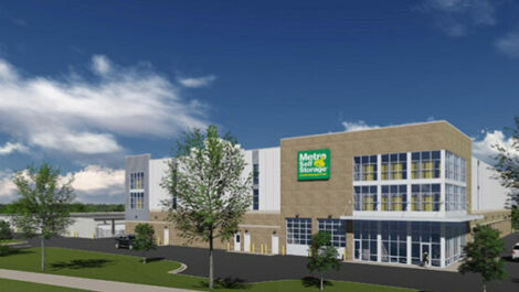 Front of Metro Self Storage facility.