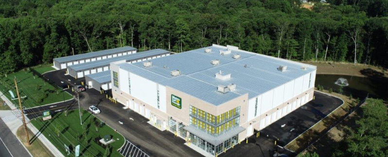 Aeriel view of Metro Self Storage facility.