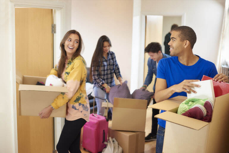 moving into a dorm