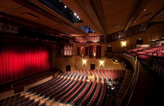 An interior photo of the Tower Theater in Philadelphia