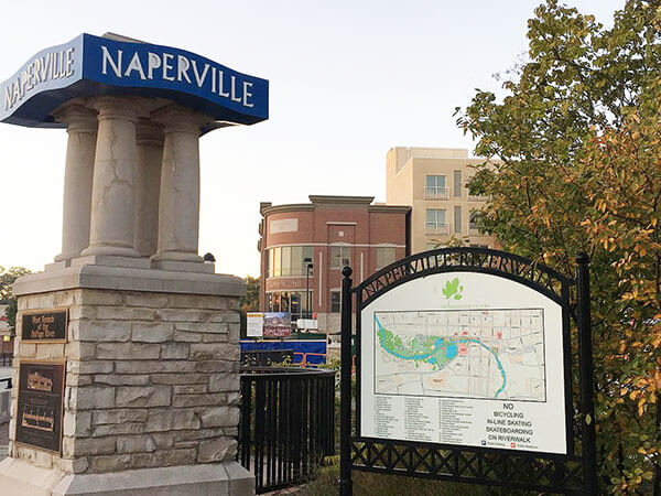 downtown naperville map pedestrian sign near new naperville storage facility downtown naperville