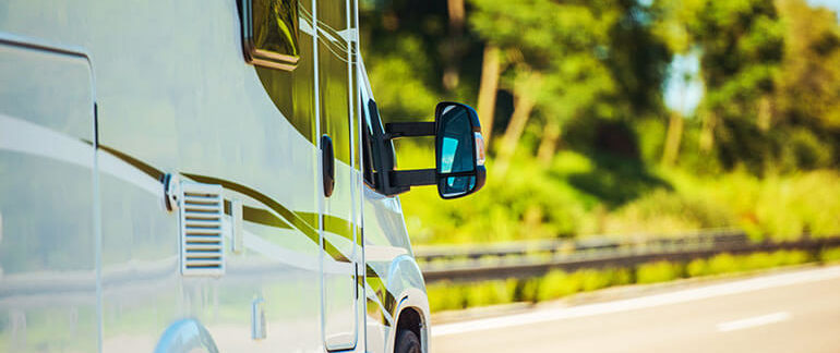 Side profile of a RV.