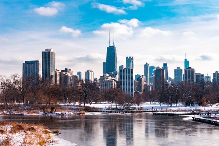 Chicago skyline on a clear day