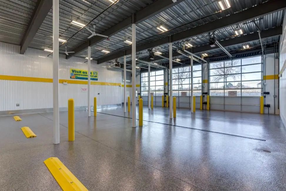 The inside of a loading bay at a Metro Self Storage facility